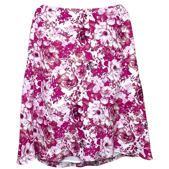 Windsmoor Linen Floral Top & Skirt Set Pink White Sz 16 Versatile Breazy Outfit - Picture 3 of 15